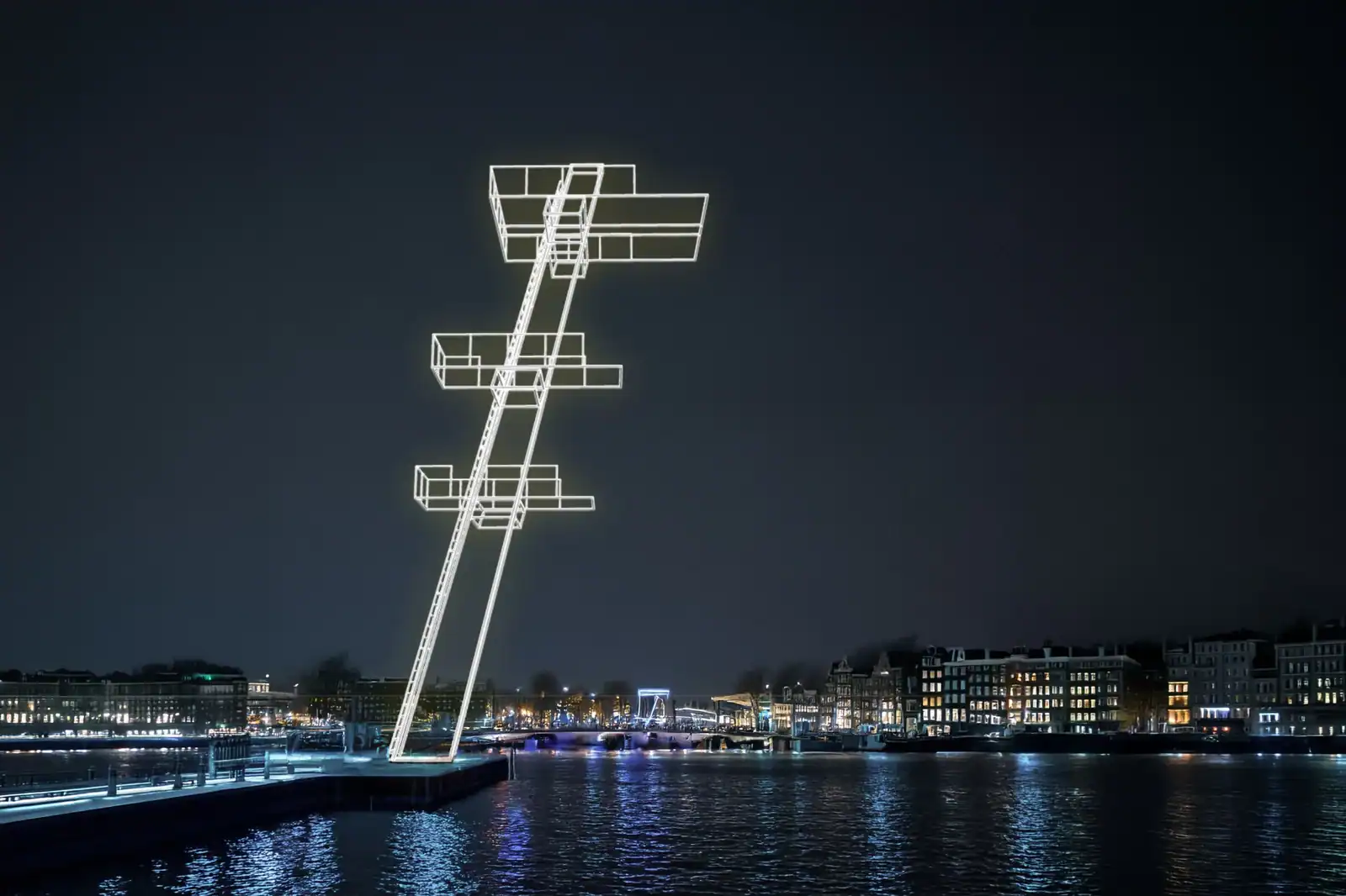 Artist impression of light artwork The Leap by Atelier Haute Cuisine